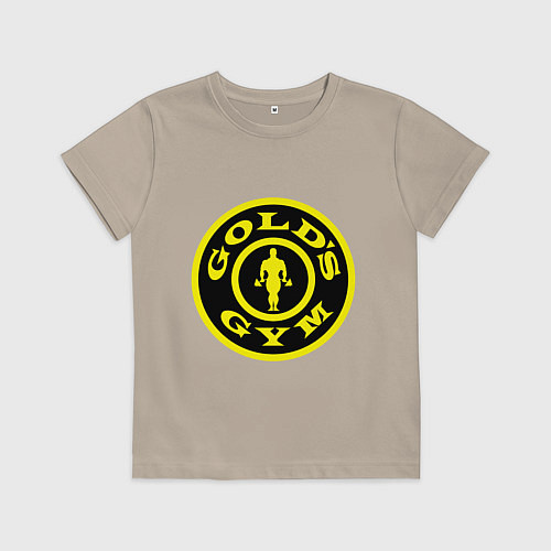Детская футболка Golds GYM / Миндальный – фото 1