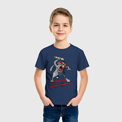 Футболка хлопковая детская La resistance, цвет: тёмно-синий — фото 2