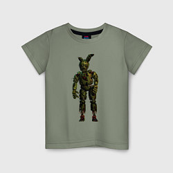 Футболка хлопковая детская Springtrap, цвет: авокадо