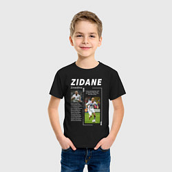 Футболка хлопковая детская Зинедин Зидан цитата, цвет: черный — фото 2