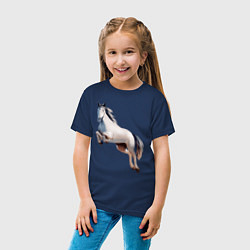 Футболка хлопковая детская Ирландская спортивная, цвет: тёмно-синий — фото 2