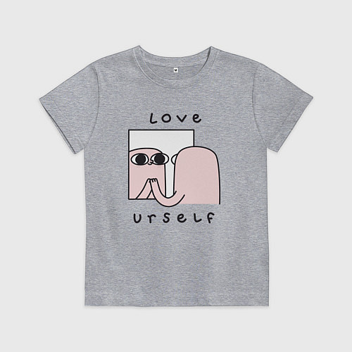 Детская футболка Ketnipz - love urself / Меланж – фото 1