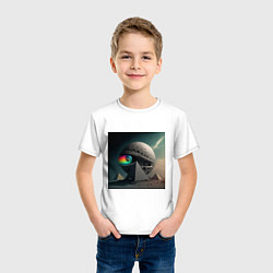 Футболка хлопковая детская Тайны и мифы пирамид, цвет: белый — фото 2