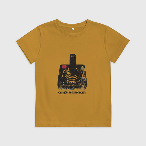 Детская футболка Old school gamer / Горчичный – фото 1