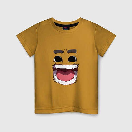 Детская футболка Funny smile / Горчичный – фото 1