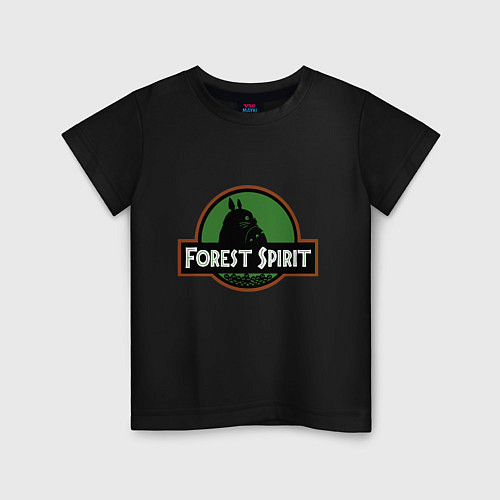 Детская футболка Дух леса / Черный – фото 1