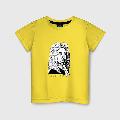 Детская футболка Георг Фридрих Гендель / Желтый – фото 1