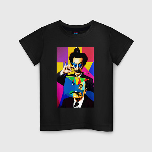 Детская футболка Salvador Dali: Pop Art / Черный – фото 1