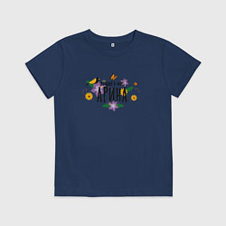 Футболка хлопковая детская Лучшая Арина в мире, цвет: тёмно-синий