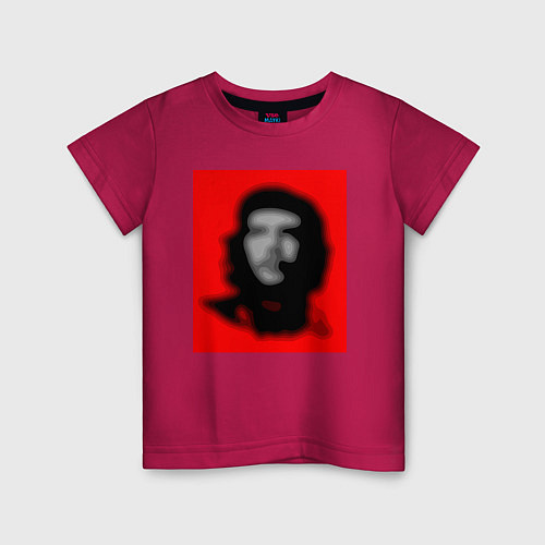 Детская футболка Че Гевара расплывчатая иллюзия / Маджента – фото 1