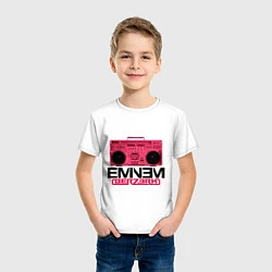 Футболка хлопковая детская Eminem Berzerk: Pink, цвет: белый — фото 2
