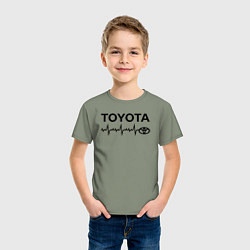 Футболка хлопковая детская Любимая Тойота, цвет: авокадо — фото 2