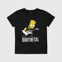 Футболка хлопковая детская Babymetal, цвет: черный