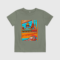Детская футболка Санкт-Петербург в стиле плаката 30-х годов