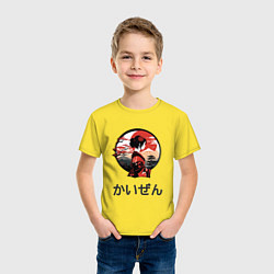 Футболка хлопковая детская Непрерывное совершенствование, цвет: желтый — фото 2