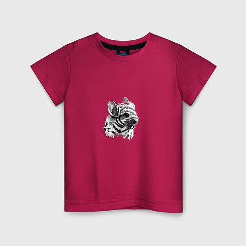 Детская футболка Шиншиллка / Маджента – фото 1