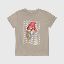 Футболка хлопковая детская Шмебьюлок, цвет: миндальный