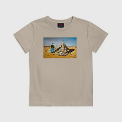 Футболка хлопковая детская Апофеоз ANIMAX, цвет: миндальный