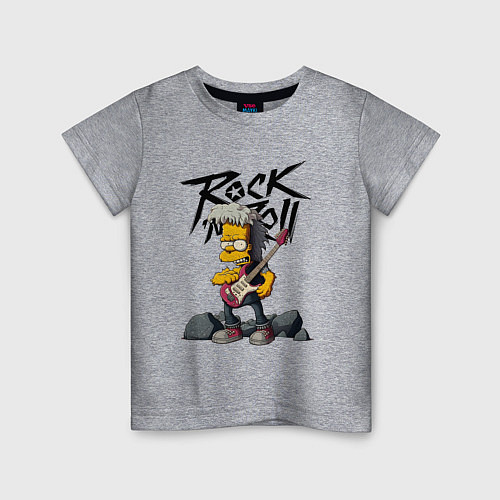 Детская футболка Simpsons Rock / Меланж – фото 1