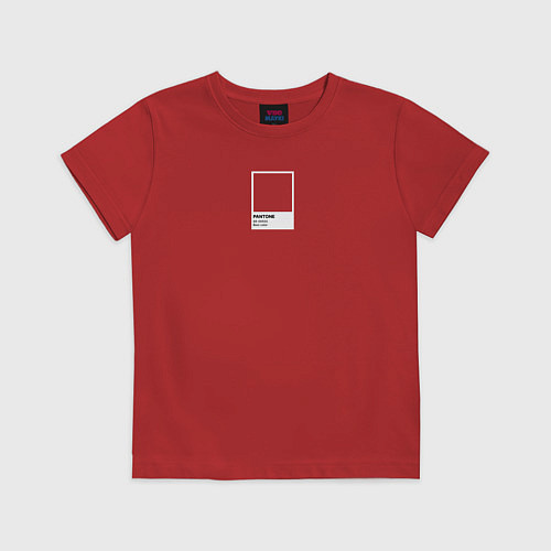 Детская футболка Pantone Best Color / Красный – фото 1