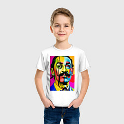 Футболка хлопковая детская Salvador Dali, цвет: белый — фото 2