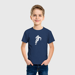 Футболка хлопковая детская Dead by daylight - Железный орешек, цвет: тёмно-синий — фото 2