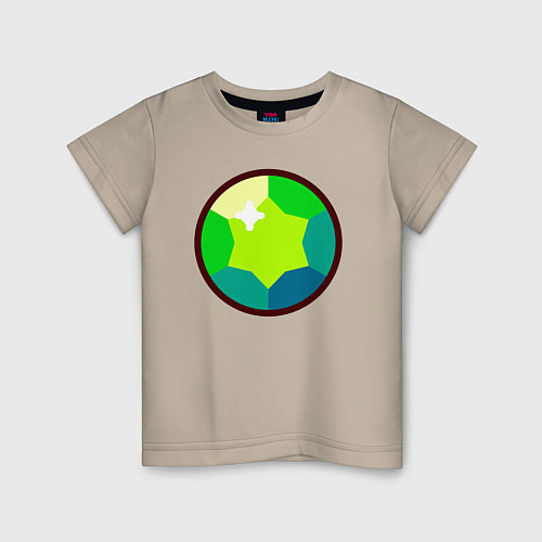 Детская футболка Бравл Старс - Гем / Миндальный – фото 1