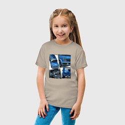 Футболка хлопковая детская Mercedes-Benz G63 AMG Gelandewagen V1, цвет: миндальный — фото 2