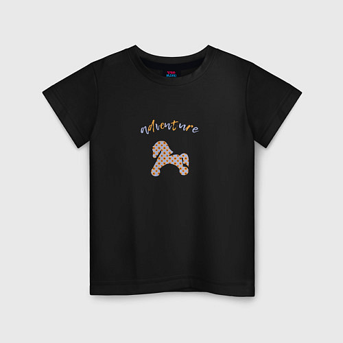 Детская футболка Пони: время приключений / Черный – фото 1