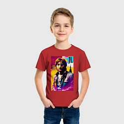Футболка хлопковая детская John Lennon - world legend, цвет: красный — фото 2
