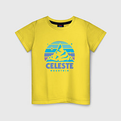 Футболка хлопковая детская Celeste mountain, цвет: желтый