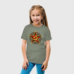 Футболка хлопковая детская Star USSR, цвет: авокадо — фото 2