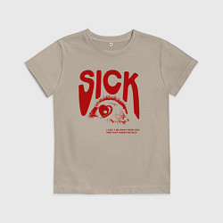 Детская футболка Sick i cant away from you red