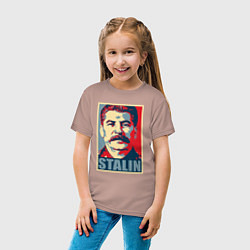 Футболка хлопковая детская Stalin USSR, цвет: пыльно-розовый — фото 2
