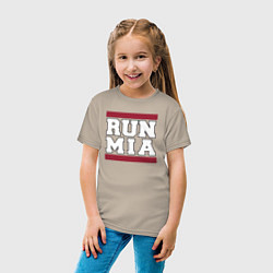 Футболка хлопковая детская Run Miami Heat, цвет: миндальный — фото 2