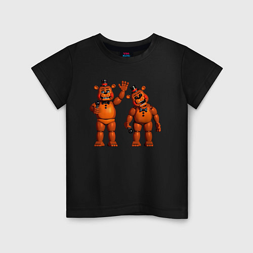 Детская футболка Два Той Фредди / Черный – фото 1
