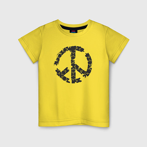 Детская футболка Puzzle peace / Желтый – фото 1