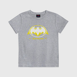 Футболка хлопковая детская Batman logotype 2023, цвет: меланж