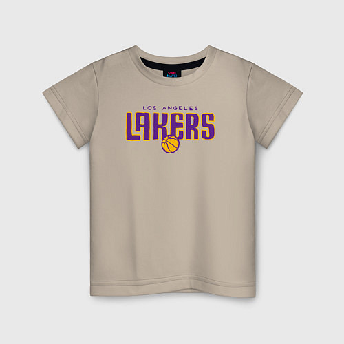 Детская футболка Team Lakers / Миндальный – фото 1