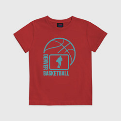 Футболка хлопковая детская Denver basket, цвет: красный