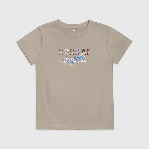 Детская футболка Персонажи Honkai Star Rail / Миндальный – фото 1