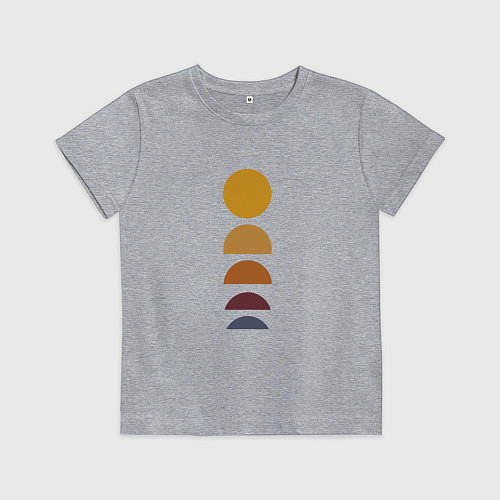 Детская футболка Закат солнца / Меланж – фото 1