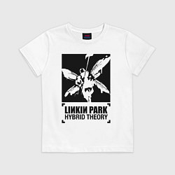 Футболка хлопковая детская LP Hybrid Theory, цвет: белый