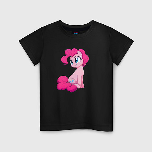Детская футболка Пинки Пай / Черный – фото 1