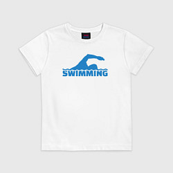 Детская футболка Swimming sport