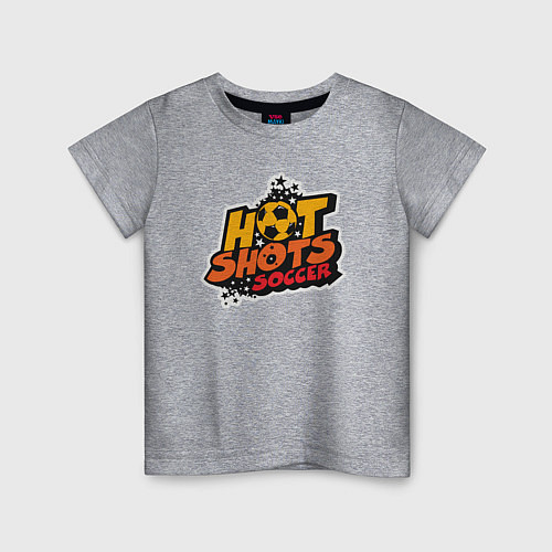 Детская футболка Hot shots soccer / Меланж – фото 1
