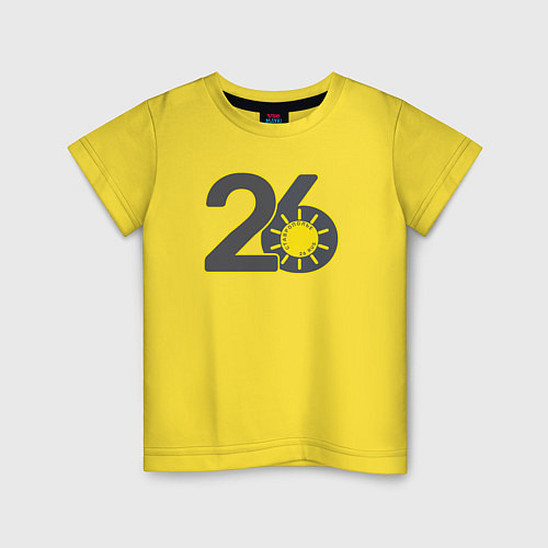 Детская футболка 26 Ставрополье / Желтый – фото 1