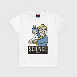 Футболка хлопковая детская Vault science, цвет: белый