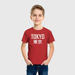 Футболка хлопковая детская Japan - Tokyo, цвет: красный — фото 2