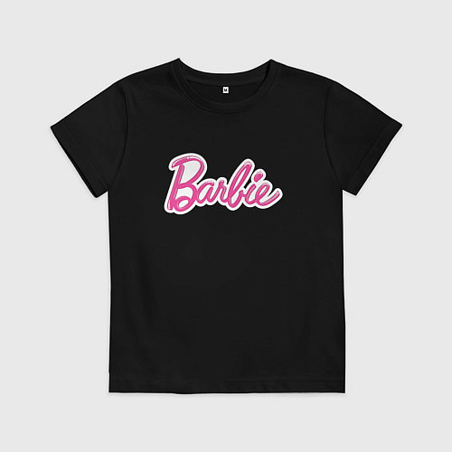 Детская футболка Barbie title / Черный – фото 1